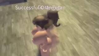 Roblox Porn: Horny guy fucks a thick ass bitch