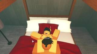 Roblox Blackvalk teen girl takes a massive BBC!