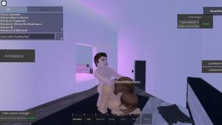 Roblox Girl gives this guy a good time )