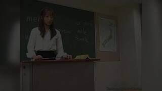 Japanese Teacher loves licking her pussy and tits, She Fucked hard at school