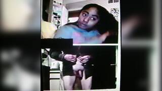 Keeps checking her class-mates can't see what she's watching