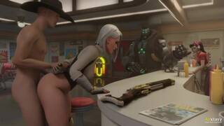 Ashe fucked in the ass Overwatch