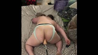 Straight of the shower going balls deep in the new assless panties