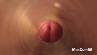 FUCK FLESHLIGHT 1-st TIME INSIDE VIEW (HUGE CUMSHOT)