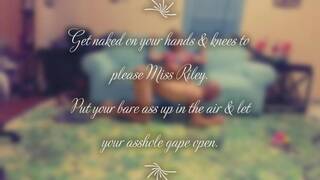 Male Slave Cuckold Foot Stool Caption Story with Commentary Subtitles by Bimbo Mistress(the ad)