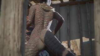 Dragon Futa Breeds Naga Slut With Her Love