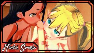 Nagatoro and Yoshi fucking Senpai in a threesome - Don't Toy With Me, Miss Nagatoro Hentai.