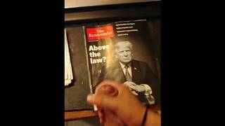 Tribute to Trump (Cumming on the Donald's face, help from Britney Amber)