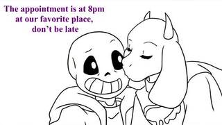 Corazones heridos - Asgore y Toriel - Comic animado