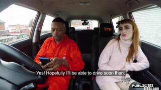 Squirting inked babe nailed with BBC before sucking in POV