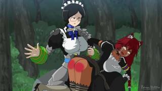 maids spanking scene hentai (overlord lupustegina and yuri alpha)