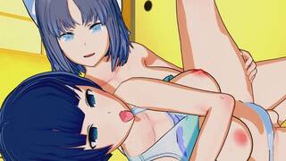 Senran Kagura - Yozakura X Futa Yumi 3D Hentai