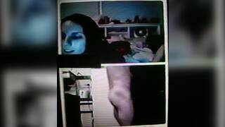 2 horny brunette College girls sexy gestures to my hot show