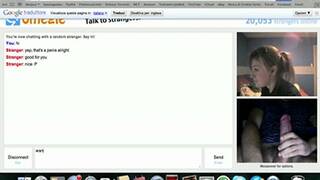Omegle. Canadian teen shows her body. SLUT