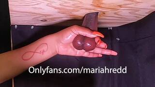 Mariah Redd speed bag practice (ball boxing at its best)