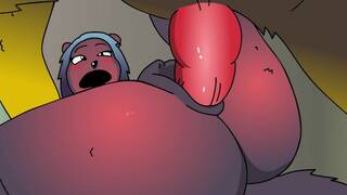 FAT FURRY COCK OPENS LITTLE FURRYPUSSY! Cartoon