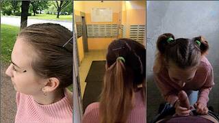 I promised my Step sister for a Blowjob that I would let her go to friends, PUBLIC