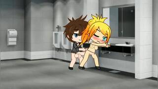 Blonde friend fucked in school bathroom