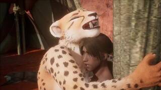 Realisitc furry suit domination