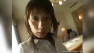BDSM fetish asian babe masturbates