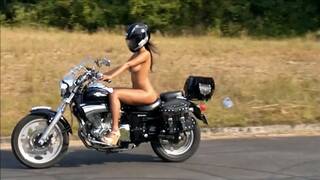 NAKED ON MOTORCYCLE
