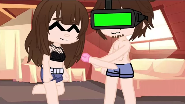 I fuck my dad when he was playing VR/gacha porn photo