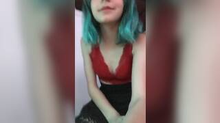 Schoolgirl play pussy masturbation virgin babe