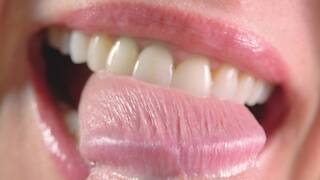 Close up blowjob, playing with my husbands hard cock head