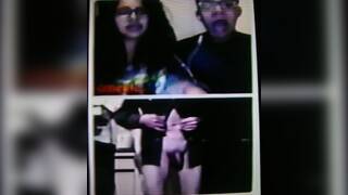 Horny College girl & guy with glasses like my hot show (+ sound )