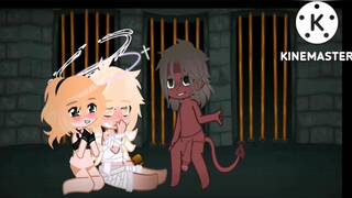 {Toxic Demon punishes Hunan and Angel}{horny demon's 3}{gacha sex porn}{threesome}