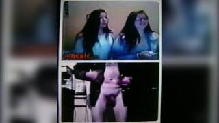 2 horny long black- haired College girls film my hot show (+ sound )