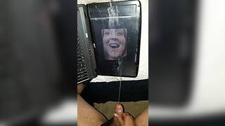 Pre-cum, pissing + Big Cum tribute for Dharma