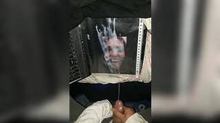 8 Spurts Cum, pissing + 6 more spurts Cum tribute for Hind