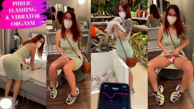 Cum In Public Shopping - Public flashing and orgasm in the shop vibrator control LeoKleo - Shooshtime