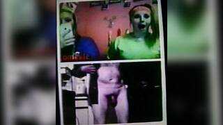 2 horny College girls have fun filming my hot show (+ sound )