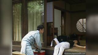 Asian teen fucked after fingering