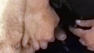 Cripple getting jerked of while in his wheelchair