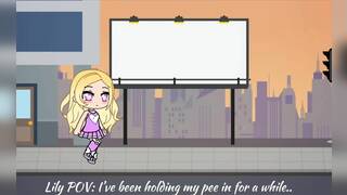 Lily pisses herself (gacha omarshi)