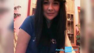 Big tit Girl masturbates then See's NOT her dad walk in