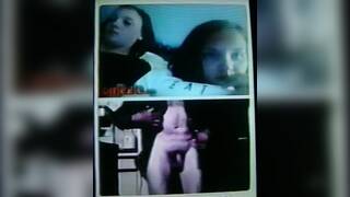 2 horny College girls highly delighted by my hot show (+ sound )