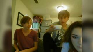 Short hair babe with glasses and her friend get pounded hard live at sexycamx