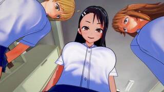 Futa Nagatoro Hayase & futa Gamo-chan & futa Yoshi Blowbang Taker POV