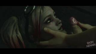 Harley Quinn - Titjob Facial cumshot 3d Hentai - by RashNemain