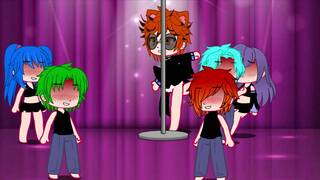 Hot gacha stripper boy gets fucked by bartender