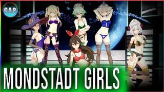 GENSHIN Mondstadt Girls Amber Mona Noelle Sucrose Fischl Barbara 変態 HENTAI Sex-R34 Anime