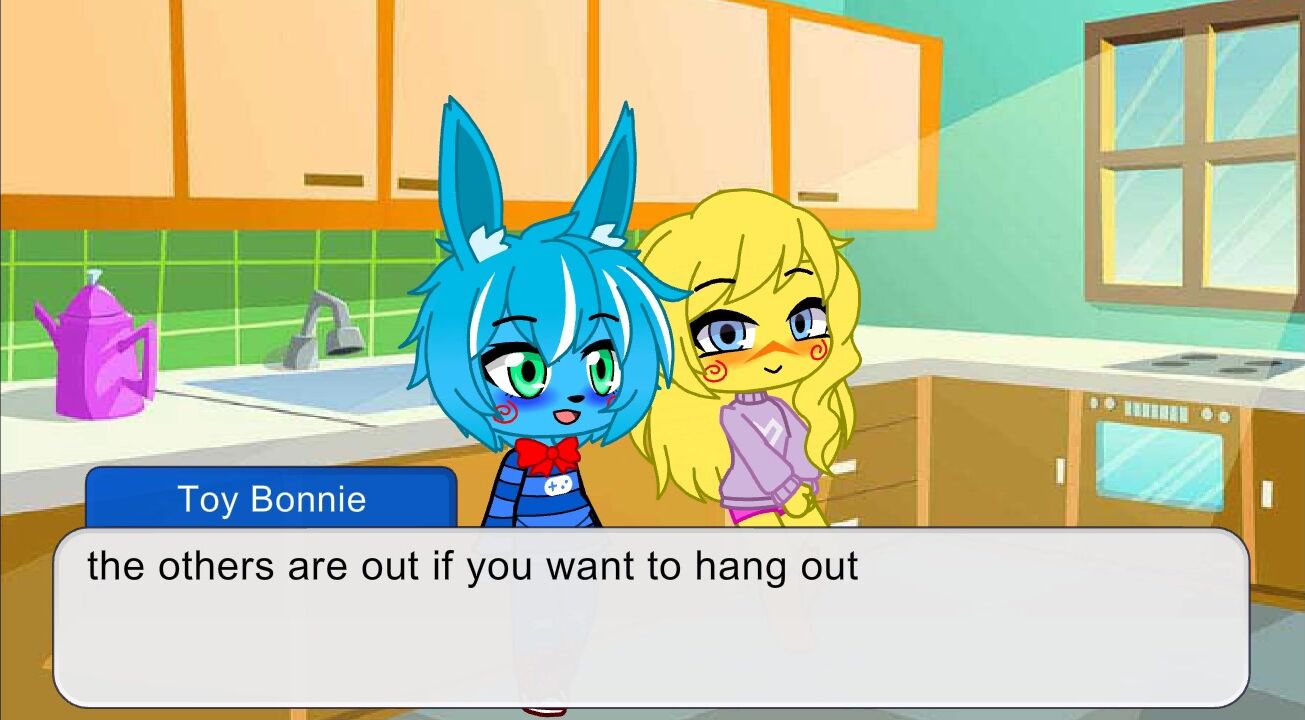 Toy Bonnie and Toy Chica have some fun