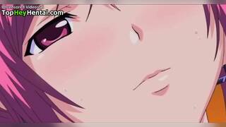 Hentai college teen in stockings gets hot cumshot