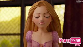 pornSHSH.com - princess rapunzel sucking a dick