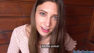 Cockriding 19yo slut fucked in pussy in POV by nympho fucker