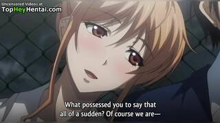 Hentai amazing busty teens fucking horny friend